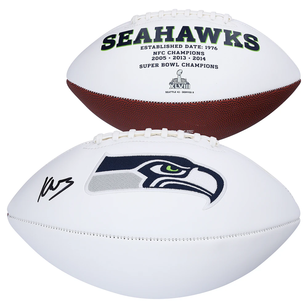 Kenneth Walker III Seattle Seahawks Autographed White Panel Football