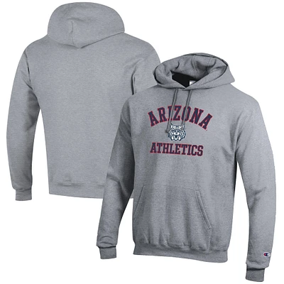 Men's Champion Gray Arizona Wildcats Athletics Logo Pullover Hoodie