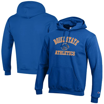 Men's Champion  Royal Boise State Broncos Athletics Logo Pullover Hoodie