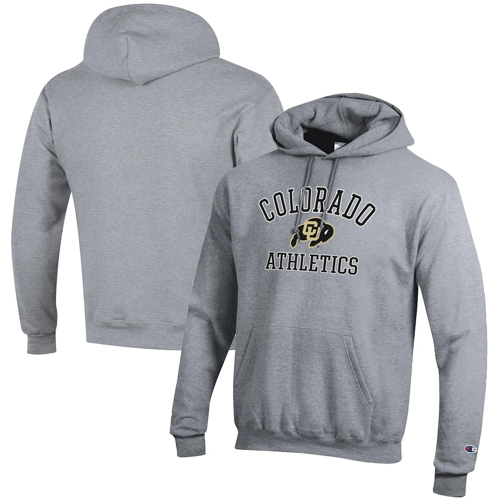 Men's Champion Gray Colorado Buffaloes Athletics Logo Pullover Hoodie