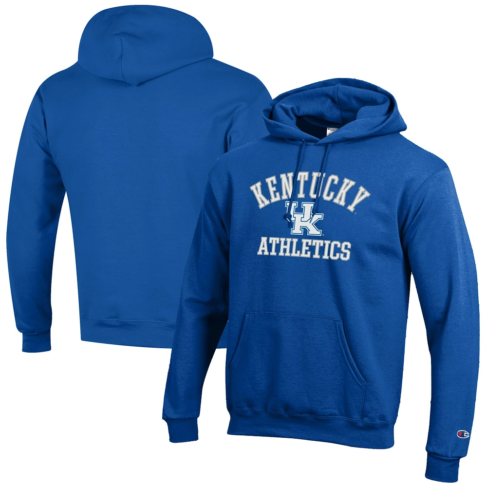 Men's Champion Royal Kentucky Wildcats Athletics Logo Pullover Hoodie
