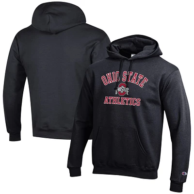 Men's Champion Black Ohio State Buckeyes Athletics Logo Pullover Hoodie