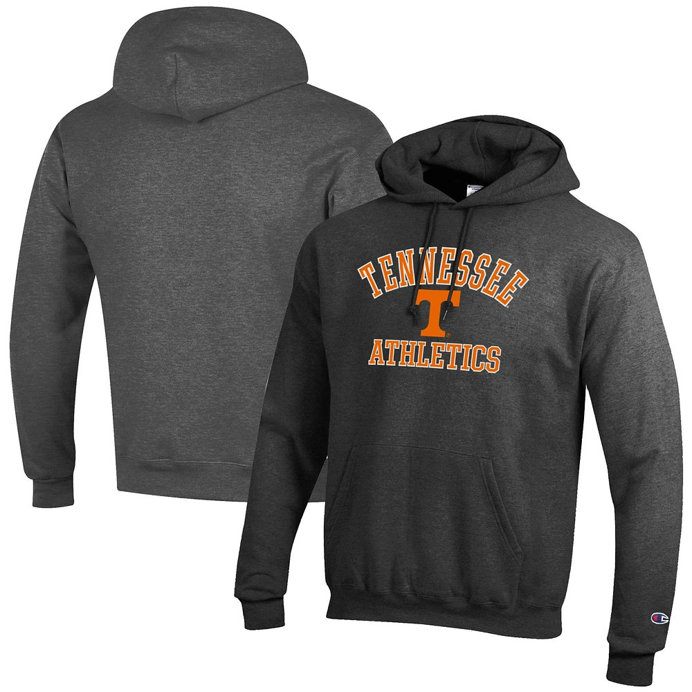 Men's Champion Charcoal Tennessee Volunteers Athletics Logo Pullover Hoodie
