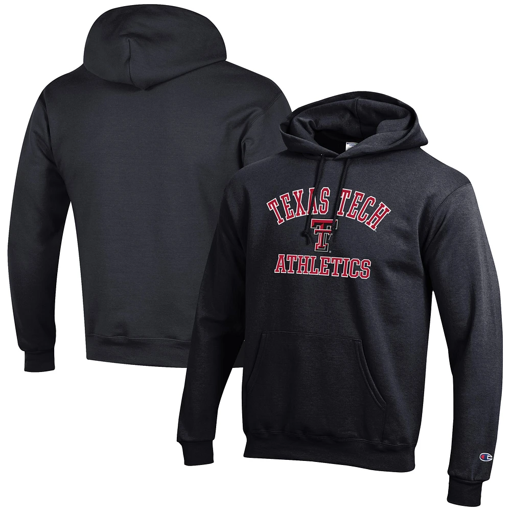 Men's Champion Black Texas Tech Red Raiders Athletics Logo Pullover Hoodie
