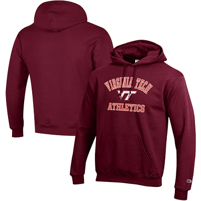 Men's Champion Maroon Virginia Tech Hokies Athletics Logo Pullover Hoodie