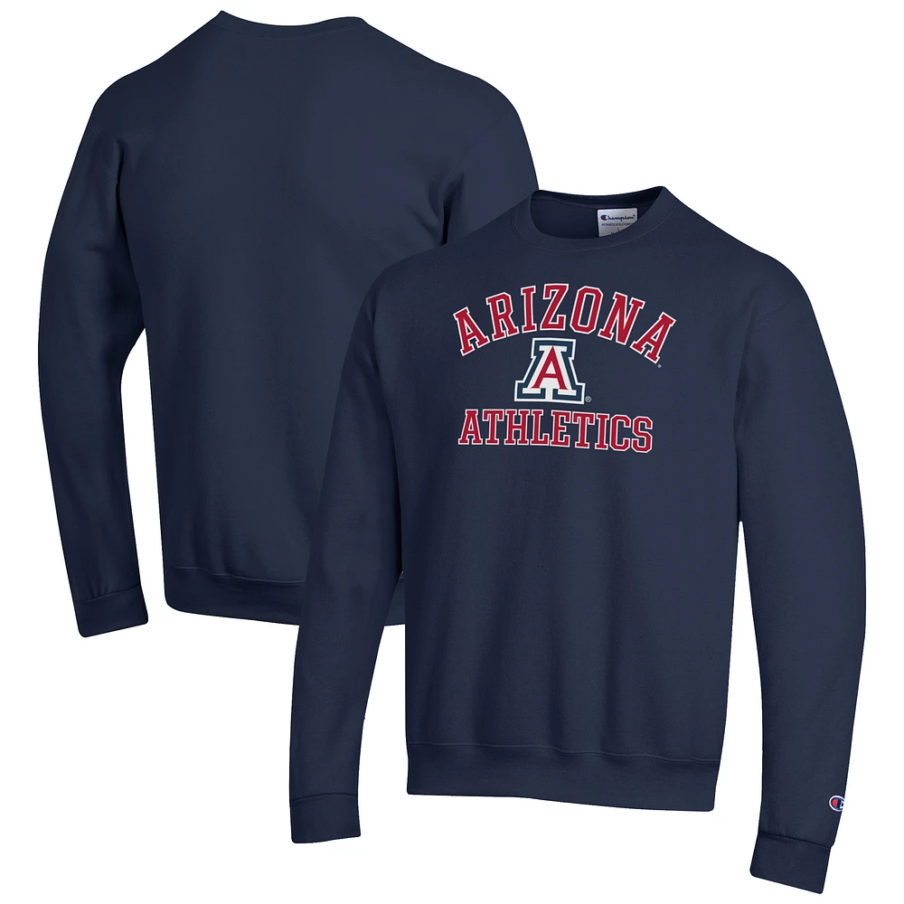 Men's Champion Navy Arizona Wildcats Athletics Logo Pullover Sweatshirt