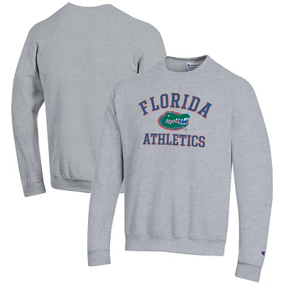 Men's Champion Gray Florida Gators Athletics Logo Pullover Sweatshirt