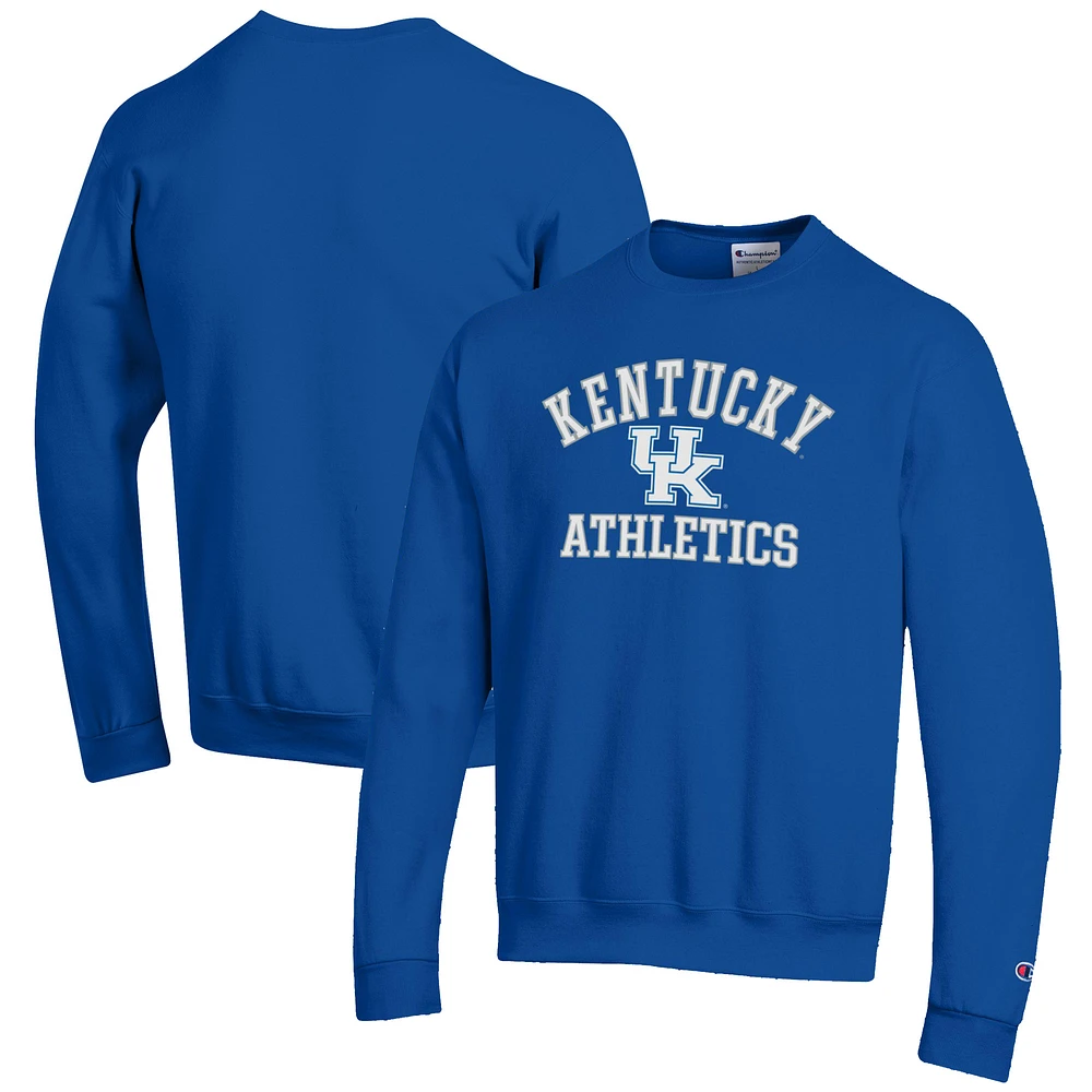 Men's Champion Royal Kentucky Wildcats Athletics Logo Pullover Sweatshirt