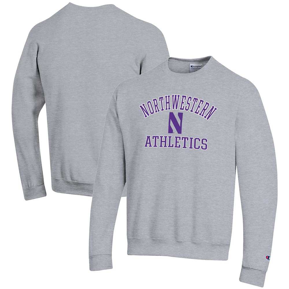 Men's Champion Northwestern Wildcats Athletics Logo Pullover Sweatshirt