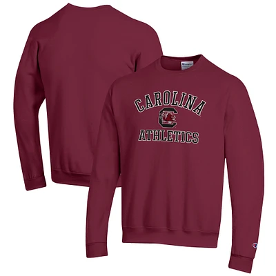 Men's Champion Garnet South Carolina Gamecocks Athletics Logo Pullover Sweatshirt