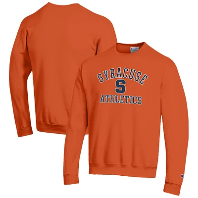 Men's Champion Orange Syracuse Athletics Logo Pullover Sweatshirt