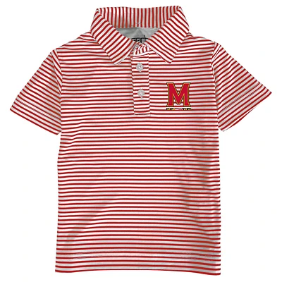 Toddler Garb Red Maryland Terrapins Carson Polo