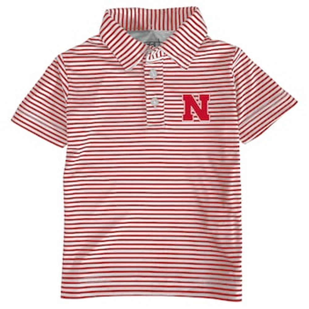 Toddler Garb Scarlet Nebraska Huskers Carson Polo