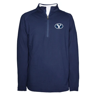 Youth Garb Navy BYU Cougars Matthew Quarter-Zip Top