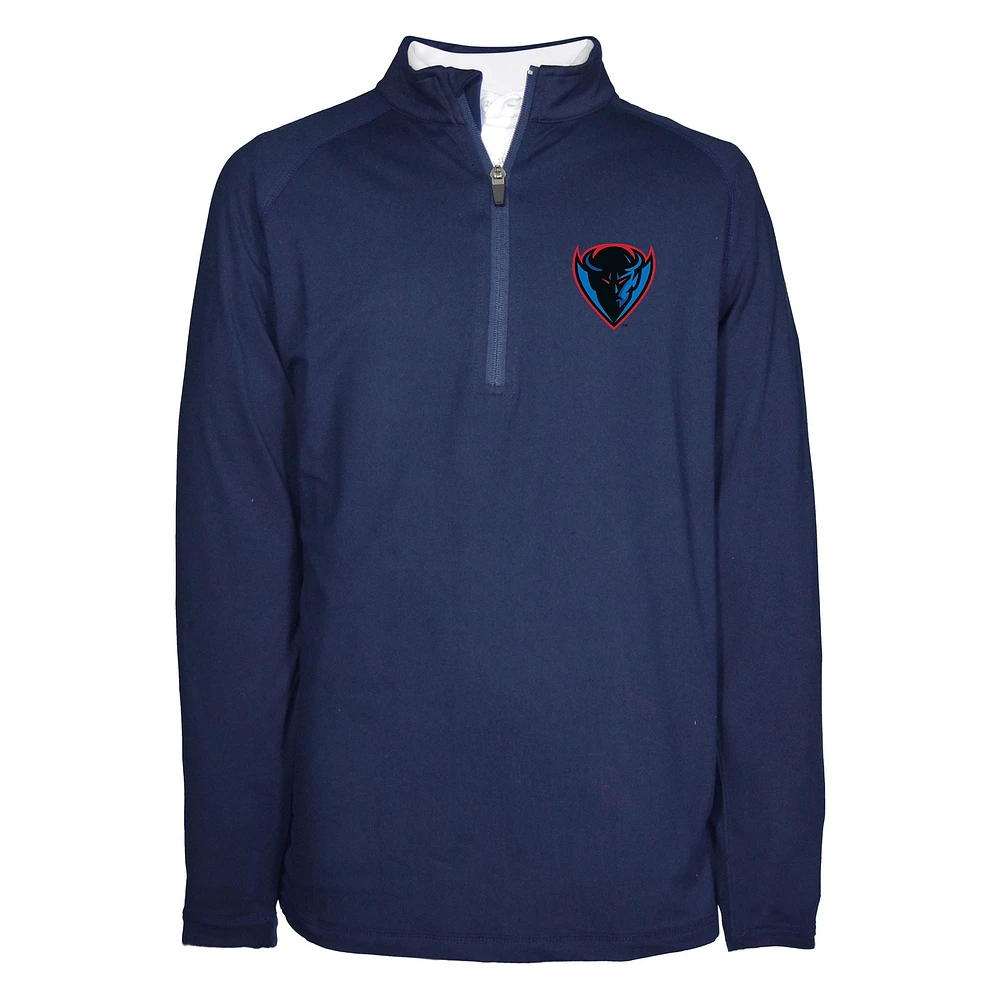 Youth Garb Navy DePaul Blue Demons Matthew Quarter-Zip Top