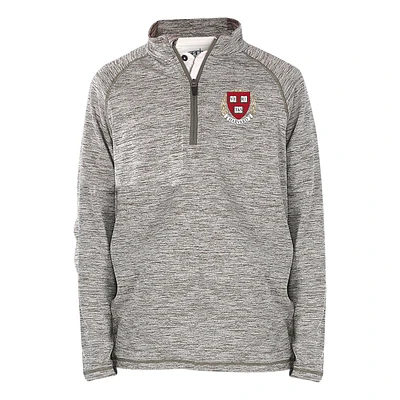 Youth Garb Gray Harvard Crimson Matthew Quarter-Zip Top