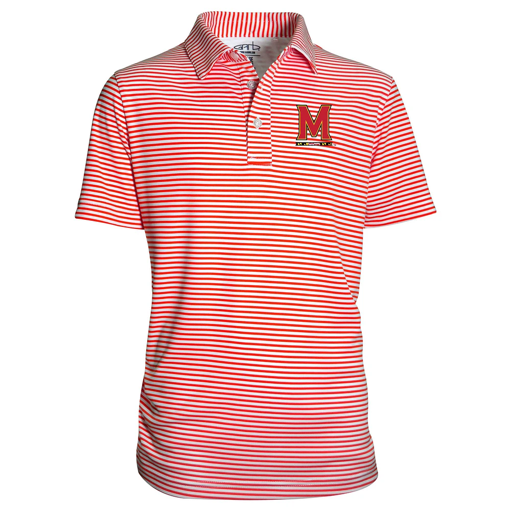 Youth Garb Red Maryland Terrapins Carson Polo