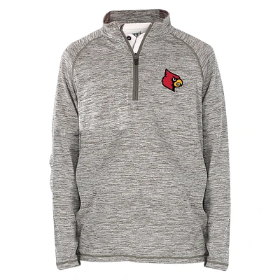 Youth Garb Gray Louisville Cardinals Matthew Quarter-Zip Top