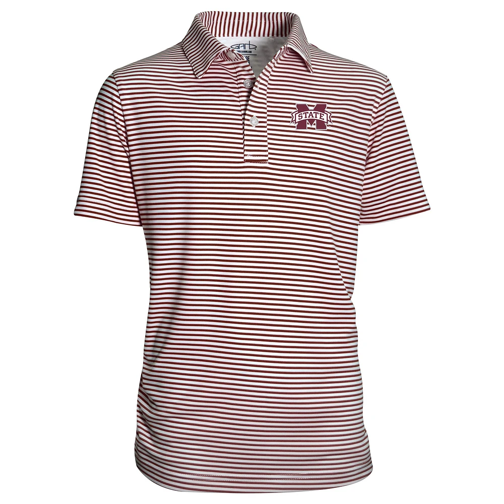 Youth Garb Maroon Mississippi State Bulldogs Carson Polo