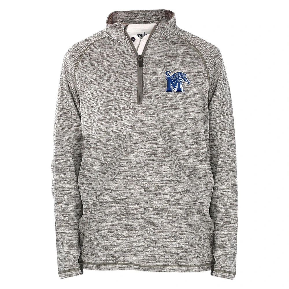 Youth Garb Gray Memphis Tigers Matthew Quarter-Zip Top