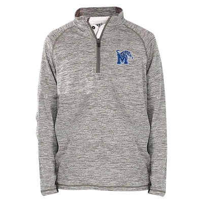 Youth Garb Gray Memphis Tigers Matthew Quarter-Zip Top