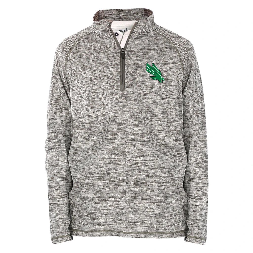 Youth Garb Gray North Texas Mean Green Matthew Quarter-Zip Top