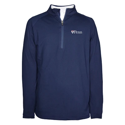 Youth Garb Navy Pennsylvania Quakers Matthew Quarter-Zip Top