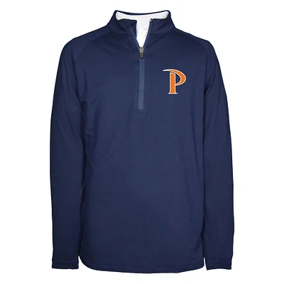Youth Garb Navy Pepperdine Waves Matthew Quarter-Zip Top