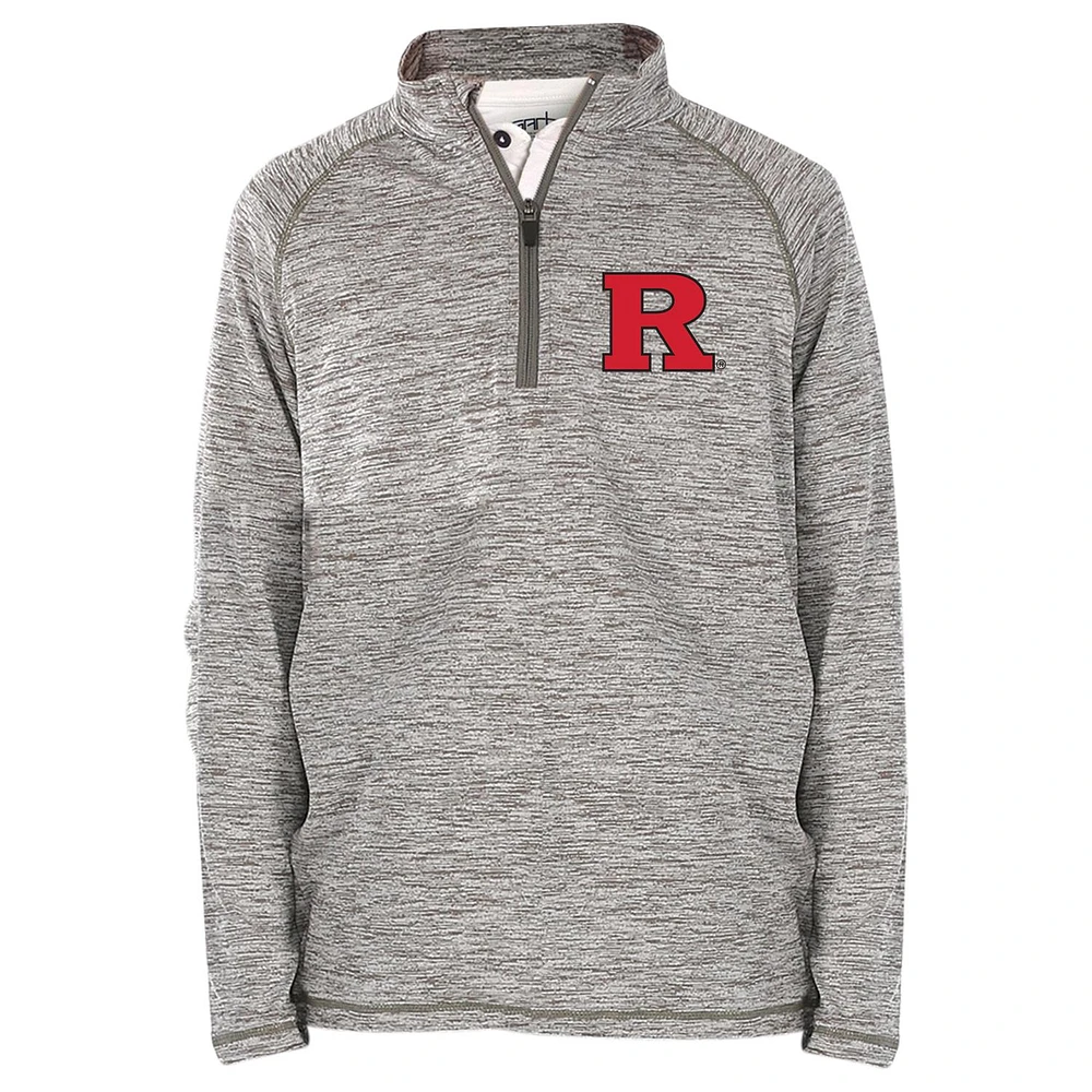 Youth Garb Gray Rutgers Scarlet Knights Matthew Quarter-Zip Top