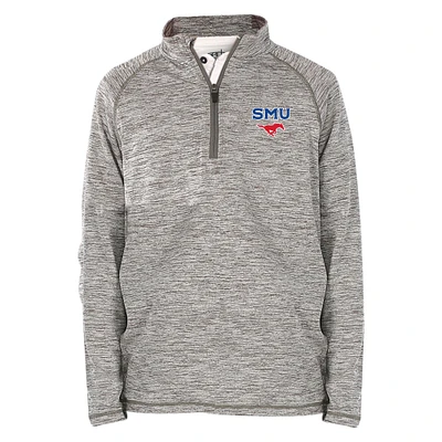 Youth Garb Gray SMU Mustangs Matthew Quarter-Zip Top