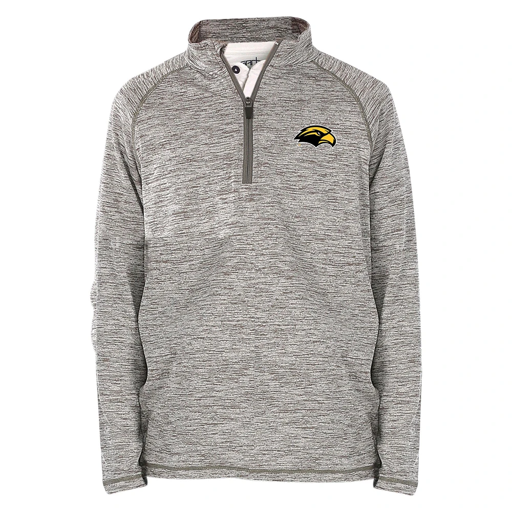 Youth Garb Gray Southern Miss Golden Eagles Matthew Raglan Quarter-Zip Top