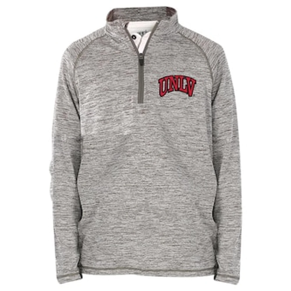 Youth Garb Gray UNLV Rebels Matthew Raglan Quarter-Zip Top