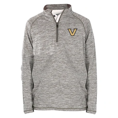 Youth Garb Gray Vanderbilt Commodores Matthew Raglan Quarter-Zip Top