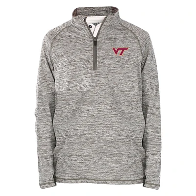 Youth Garb Gray Virginia Tech Hokies Matthew Raglan Quarter-Zip Top