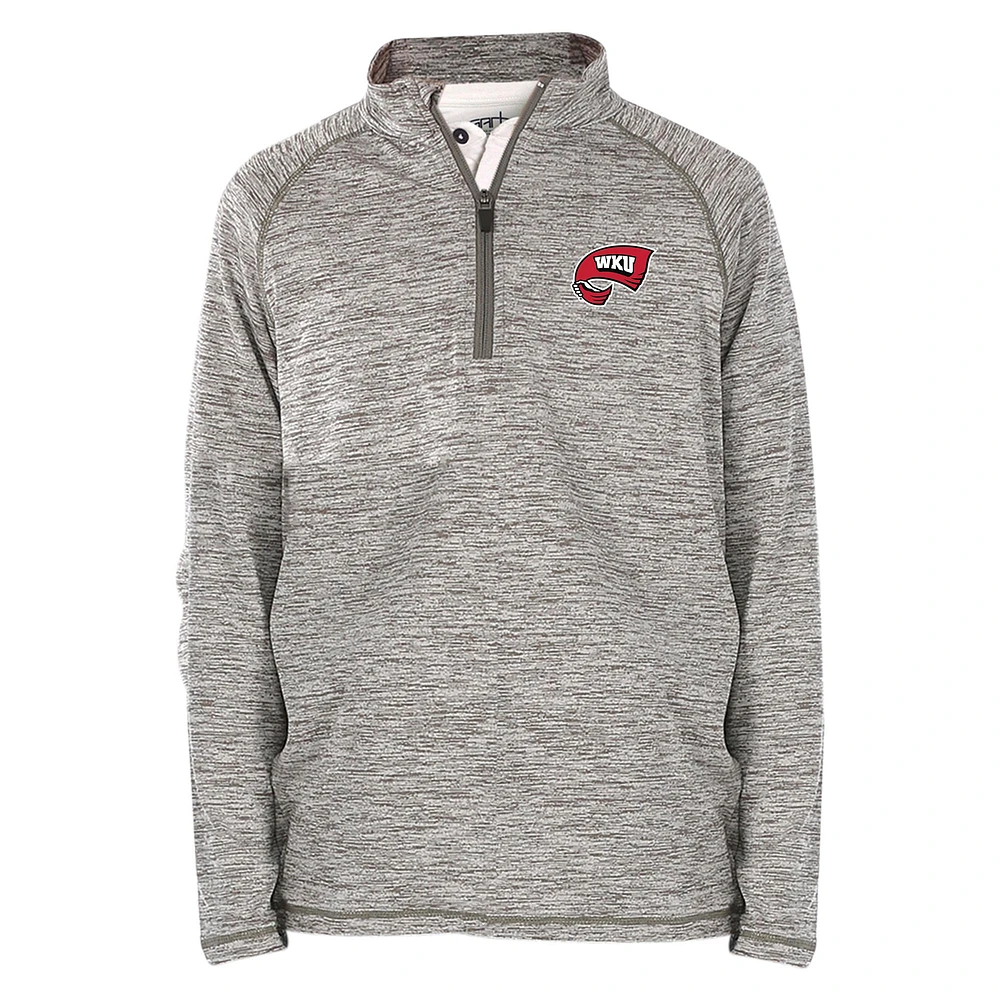 Youth Garb Gray Western Kentucky Hilltoppers Matthew Raglan Quarter-Zip Top