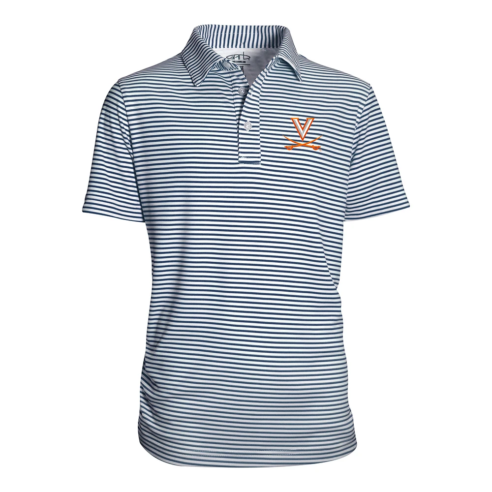Youth Garb Navy Virginia Cavaliers Carson Polo