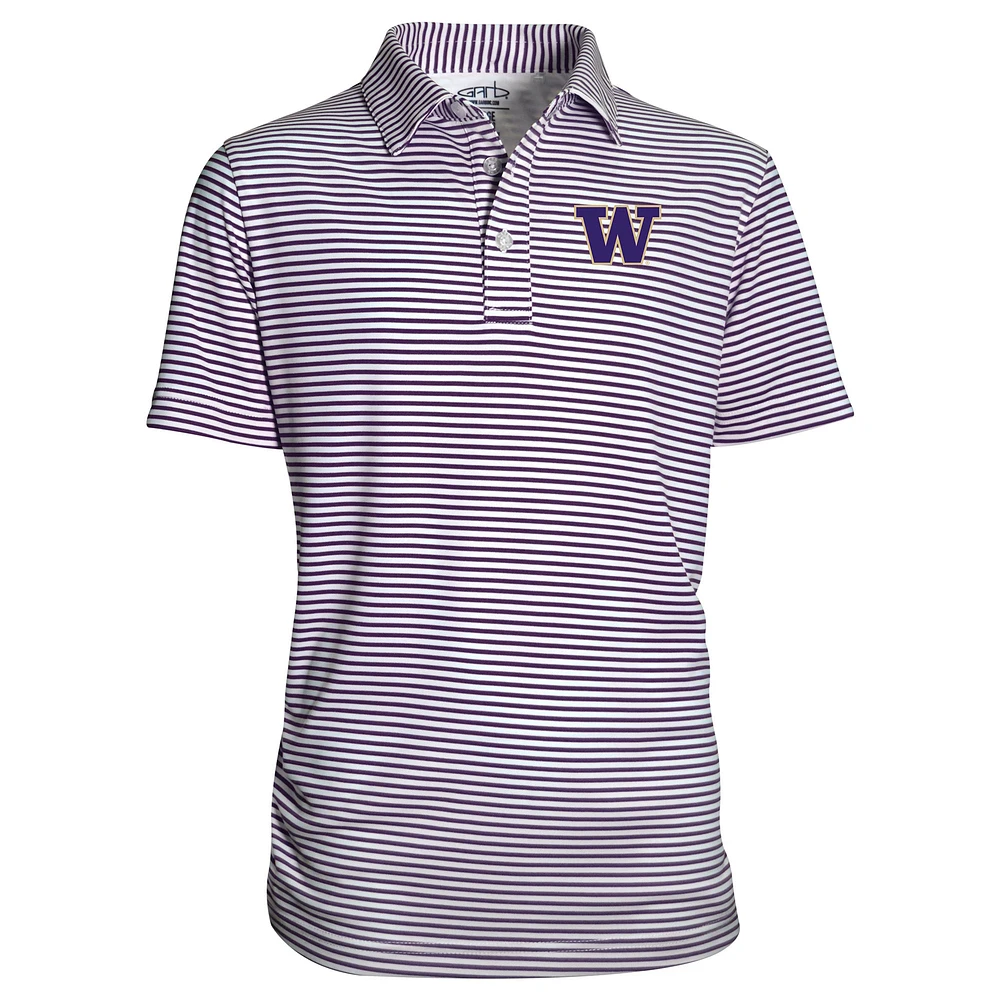 Youth Garb Purple Washington Huskies Carson Polo