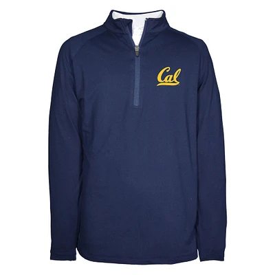 Youth Garb Navy Cal Bears Matthew Raglan Quarter-Zip Top