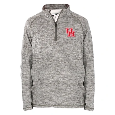 Youth Garb Gray Houston Cougars Matthew Raglan Quarter-Zip Top
