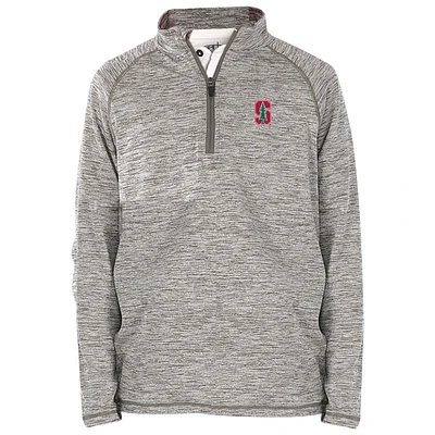 Youth Garb Gray Stanford Cardinal Matthew Raglan Quarter-Zip Top