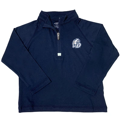 Toddler Garb Navy Drake Bulldogs Matthew Quarter-Zip Pullover Top