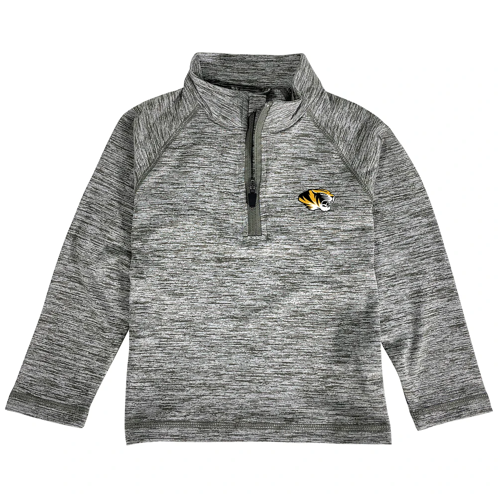 Toddler Garb Gray Missouri Tigers Matthew Quarter-Zip Pullover Top