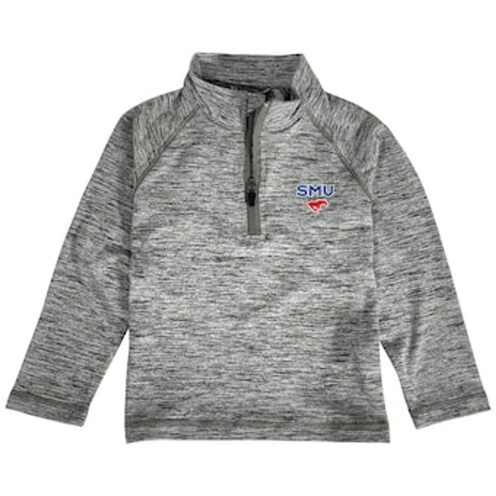 Toddler Garb Gray SMU Mustangs Matthew Quarter-Zip Pullover Top
