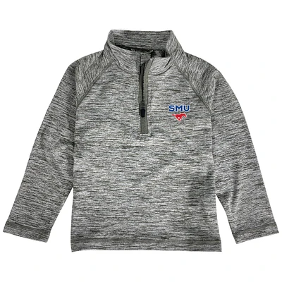 Toddler Garb Gray SMU Mustangs Matthew Quarter-Zip Pullover Top