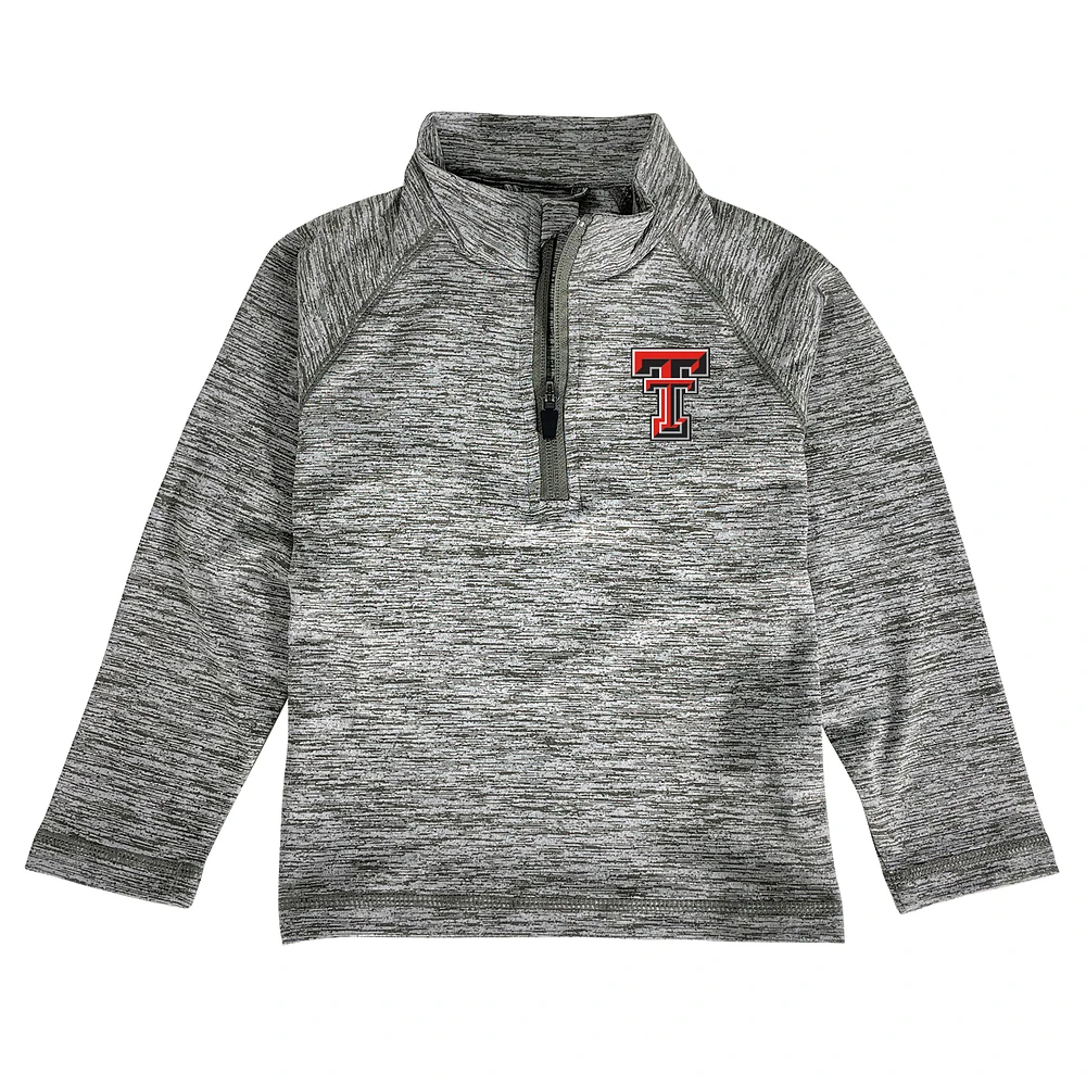 Toddler Garb Gray Texas Tech Red Raiders Matthew Raglan Quarter-Zip Top
