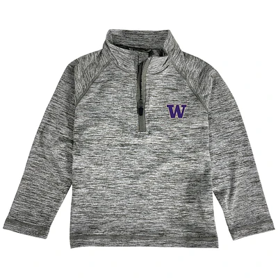 Toddler Garb Gray Washington Huskies Matthew Raglan Quarter-Zip Top