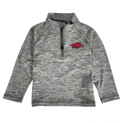 Toddler Garb Gray Arkansas Razorbacks Matthew Raglan Quarter-Zip Top