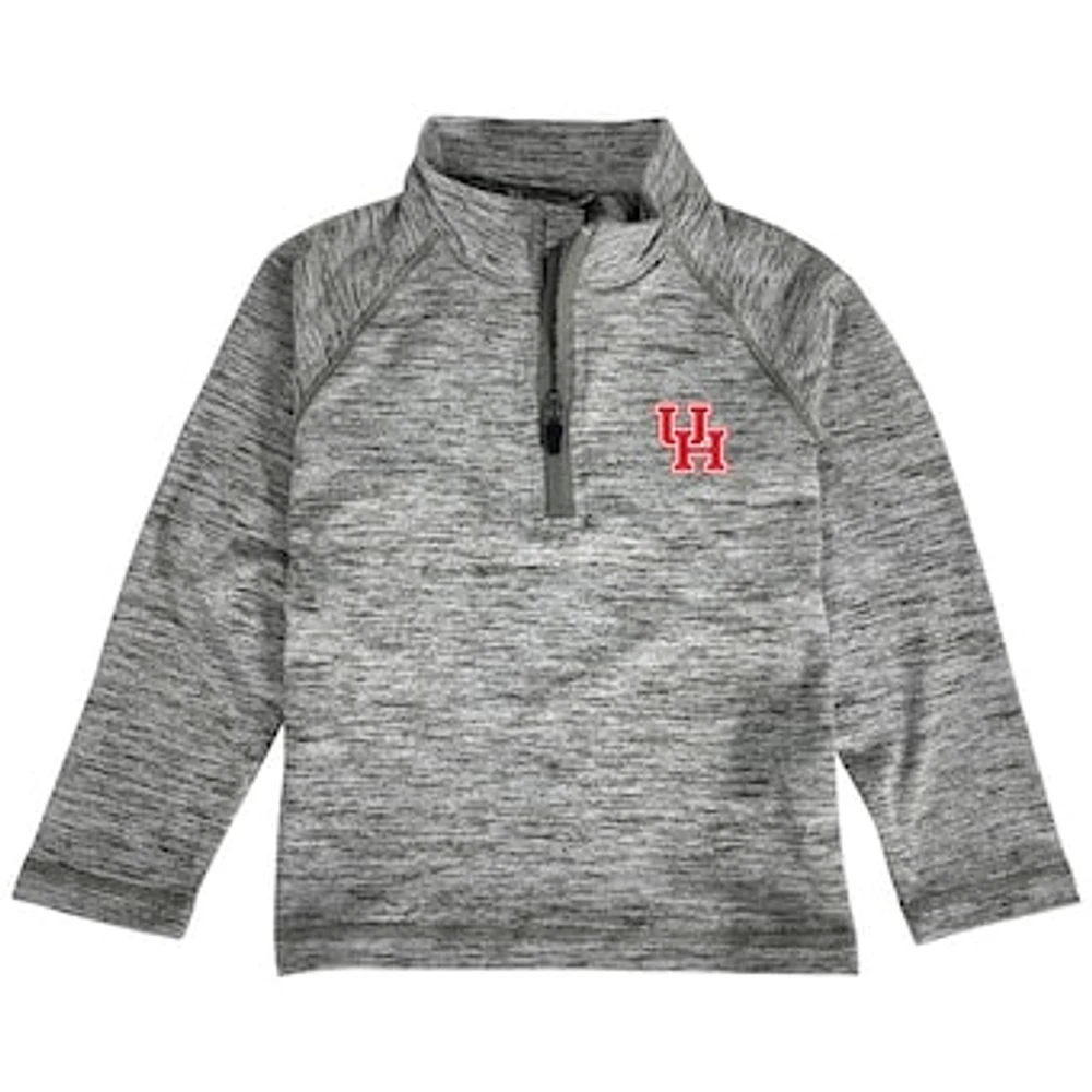 Toddler Garb Gray Houston Cougars Matthew Raglan Quarter-Zip Top