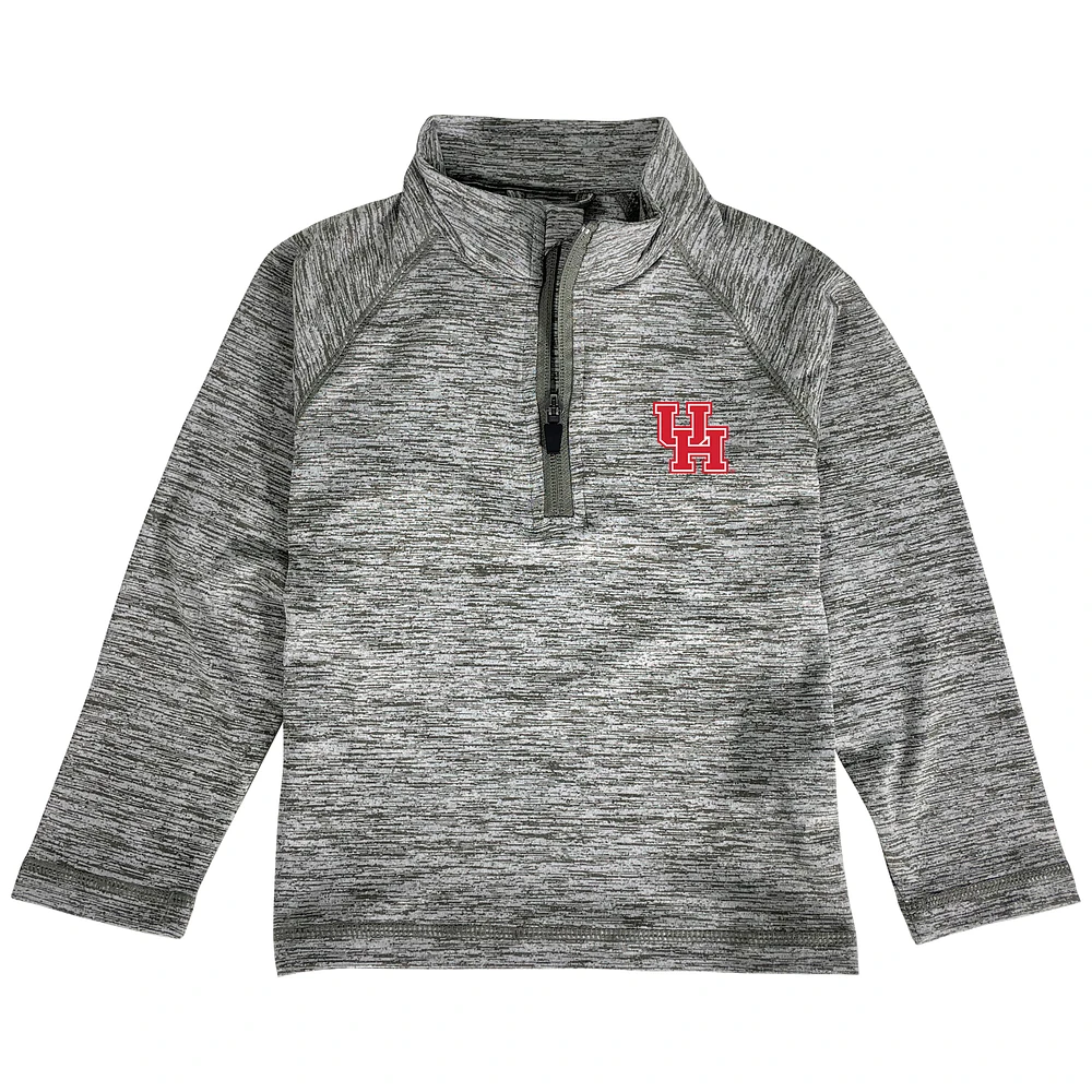 Toddler Garb Gray Houston Cougars Matthew Raglan Quarter-Zip Top