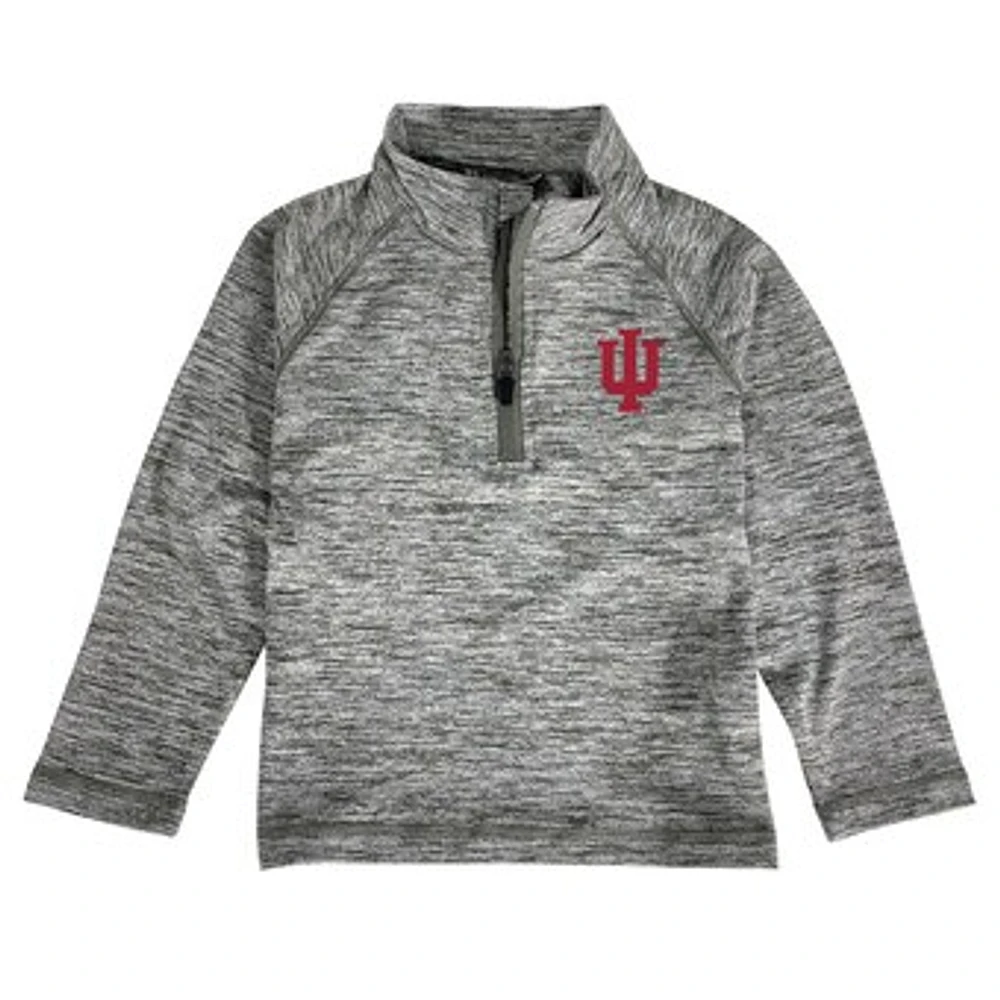 Toddler Garb Gray Indiana Hoosiers Matthew Raglan Quarter-Zip Top
